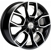 Khomen KHW 1713 7x17 5*114.3 ET53 DIA67.1 Black-FP Литой