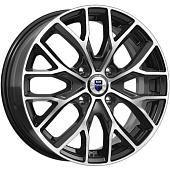 K&K Лилиом 6x16 4*100 ET49 DIA54.1 Алмаз черный Литой