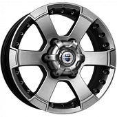 K&K M56 7x16 6*139.7 ET30 DIA106.1 Дарк платинум Литой