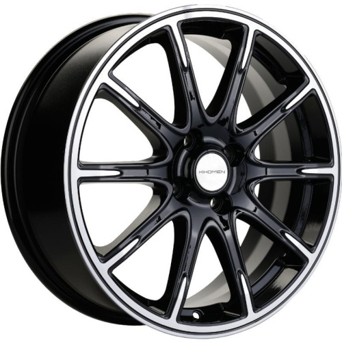 Khomen KHW 1707 6.5x17 4*100 ET43 DIA60.1 Black-FP Литой