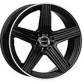 MAK Lewis 9x18 5*112 ET50 DIA66.6 Gloss Black Mirror Ring Литой