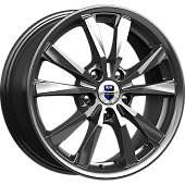 K&K Спайдер 6.5x16 5*108 ET50 DIA63.3 Блэк платинум Литой