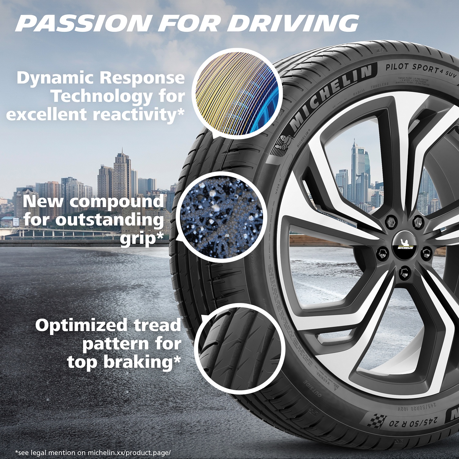 купить шины Michelin Pilot Sport 4 SUV 235/60 R18 103V RunFlat с гарантией