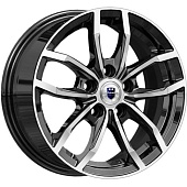 K&K Фрост 6.5x15 5*114.3 ET39 DIA60.1 Алмаз черный Литой