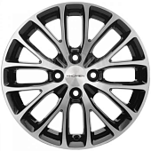 Khomen KHW 1506 6x15 4*100 ET46 DIA54.1 Black-FP Литой