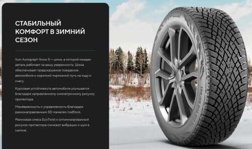 Ikon Tyres Autograph Snow 5 245/50 R18 104T купить с доставкой