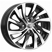 K&K КС882 6x15 4*100 ET37 DIA60.1 Алмаз черный Литой