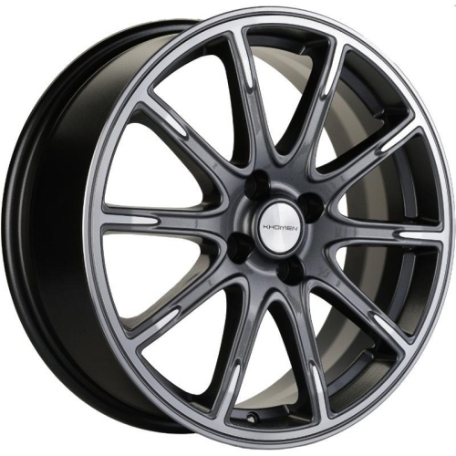 Khomen KHW 1707 6.5x17 4*100 ET43 DIA60.1 Gray-FP Литой