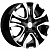 Khomen KHW 1503 6x15 4*100 ET50 DIA60.1 Black-FP Литой