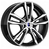 K&K Samara 6x16 5*114.3 ET43 DIA67.1 Алмаз черный Литой