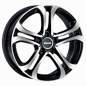 MAK Stuttgart 7.5x17 5*112 ET45 DIA66.6 Black mirror Литой