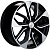 Khomen KHW 1703 7x17 5*108 ET43 DIA65.1 Black-FP Литой