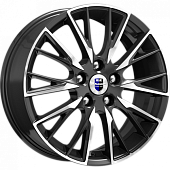 K&K Солт 6.5x17 5*114.3 ET45 DIA66.1 Алмаз черный Литой