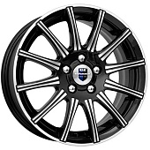 K&K Сиеста 6x15 5*105 ET39 DIA56.6 Алмаз черный Литой
