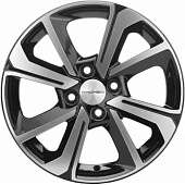 Khomen KHW 1501 6x15 4*100 ET48 DIA54.1 Black-FP Литой