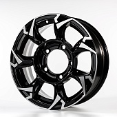 Carwel Гурон 5.5x15 5*139.7 ET5 DIA98.5 BL Литой