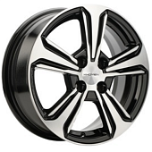 Khomen KHW 1502 6x15 4*100 ET48 DIA54.1 Black-FP Литой
