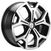 Khomen KHW 1710 6.5x17 5*114.3 ET40 DIA64.1 Black-FP Литой