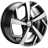 Khomen KHW 1712 7x17 5*114.3 ET37 DIA66.6 Black-FP Литой
