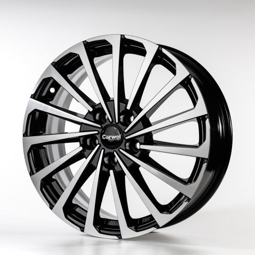 Carwel Кагра 6.5x17 5*114.3 ET45 DIA54.1 BL Литой