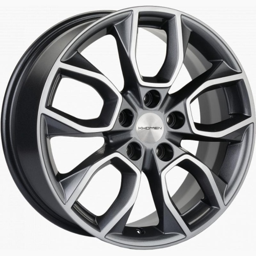 Khomen KHW 1713 7x17 5*114.3 ET51 DIA67.1 Black-FP Литой