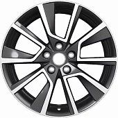 Khomen KHW 1802 7x18 5*112 ET43 DIA57.1 Black-FP Литой