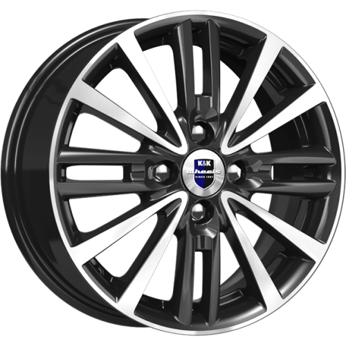 K&K Модена 6x15 4*100 ET46 DIA54.1 Алмаз черный Литой