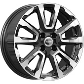 K&K КС1026 6.5x16 4*100 ET46 DIA54.1 Алмаз черный Литой